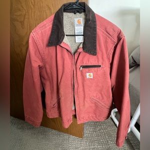 Women’s Carhartt jacket with Sherpa lining Pink XL